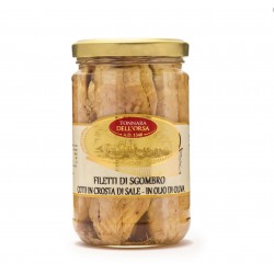 FILETTI DI SGOMBRO COTTI AL FORNO IN CROSTA DI SALE IN OLIO DI OLIVA DA 300 GR