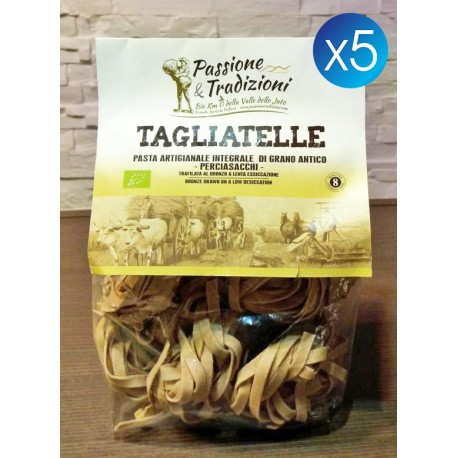 5 Pacchi Tagliatelle Integrali Perciasacchi Bio Passione & Tradizioni