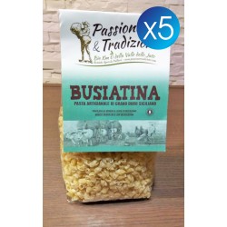 5 Pacchi Busiatine di Semola di Grano Duro Siciliano Passione & Tradizioni