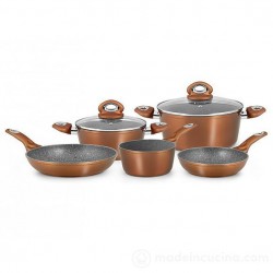 Batteria 7 pezzi con fondo ad induzione Copper